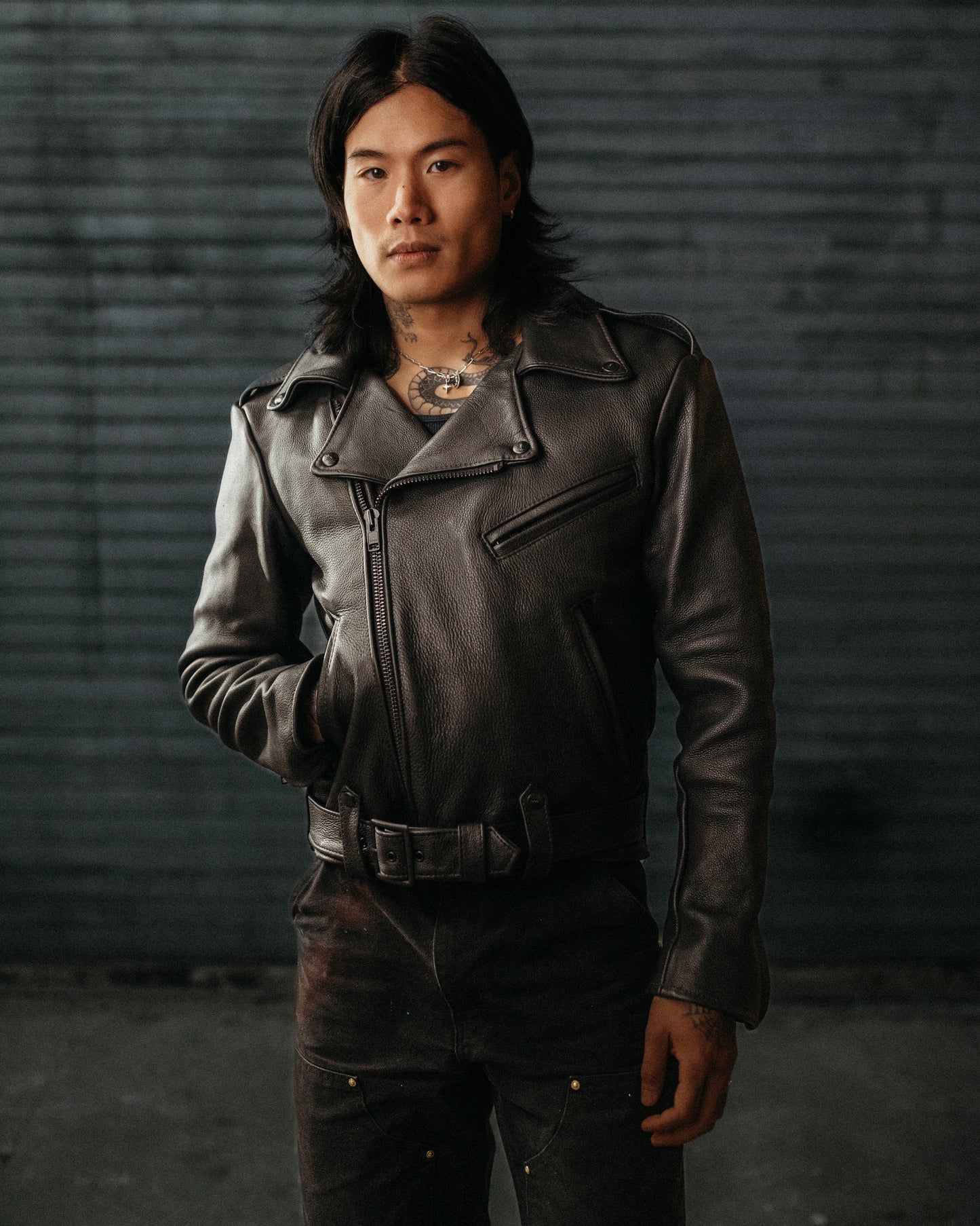 711 Classic Leather Jacket