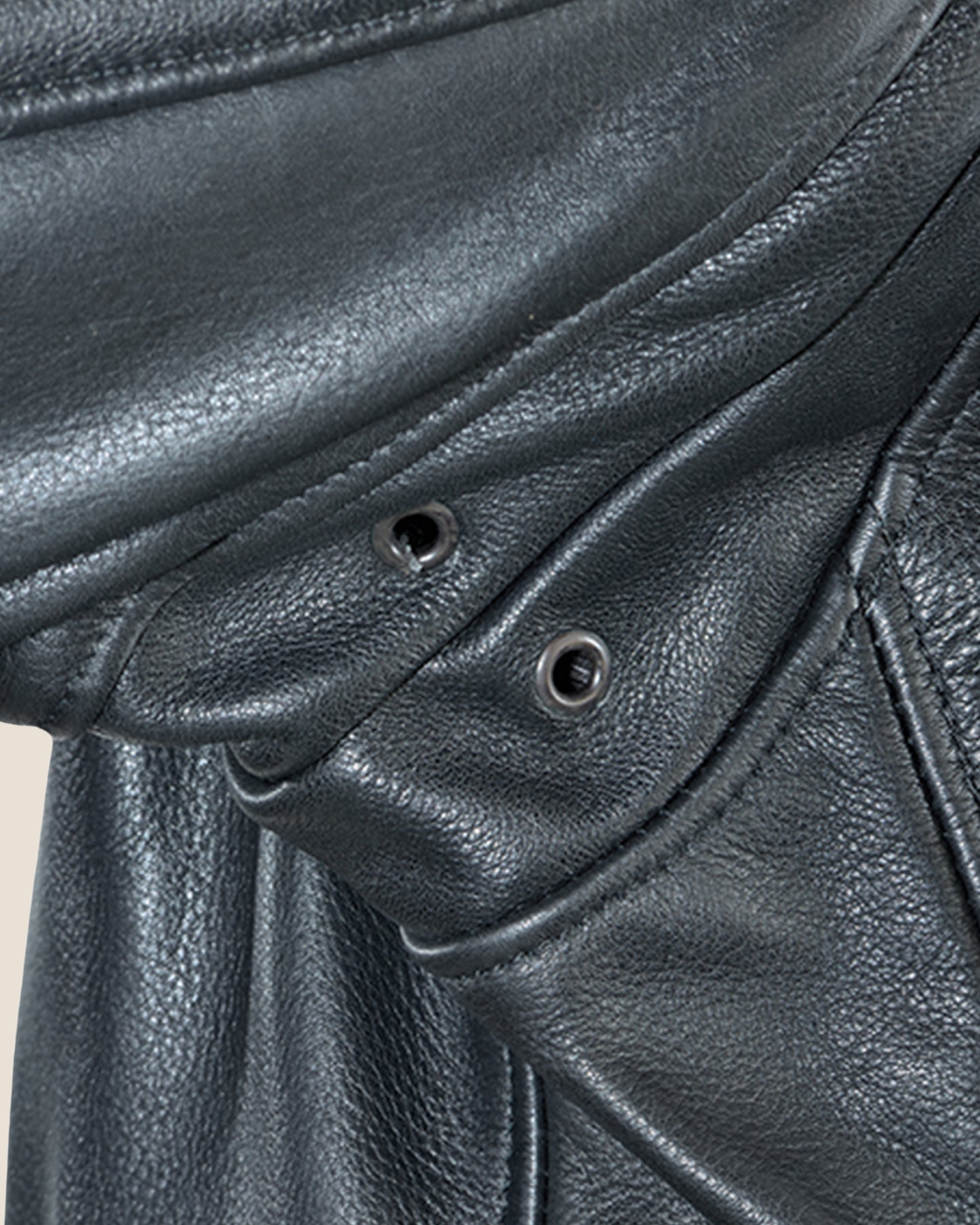 Military hardware on Brooks 515 jacket