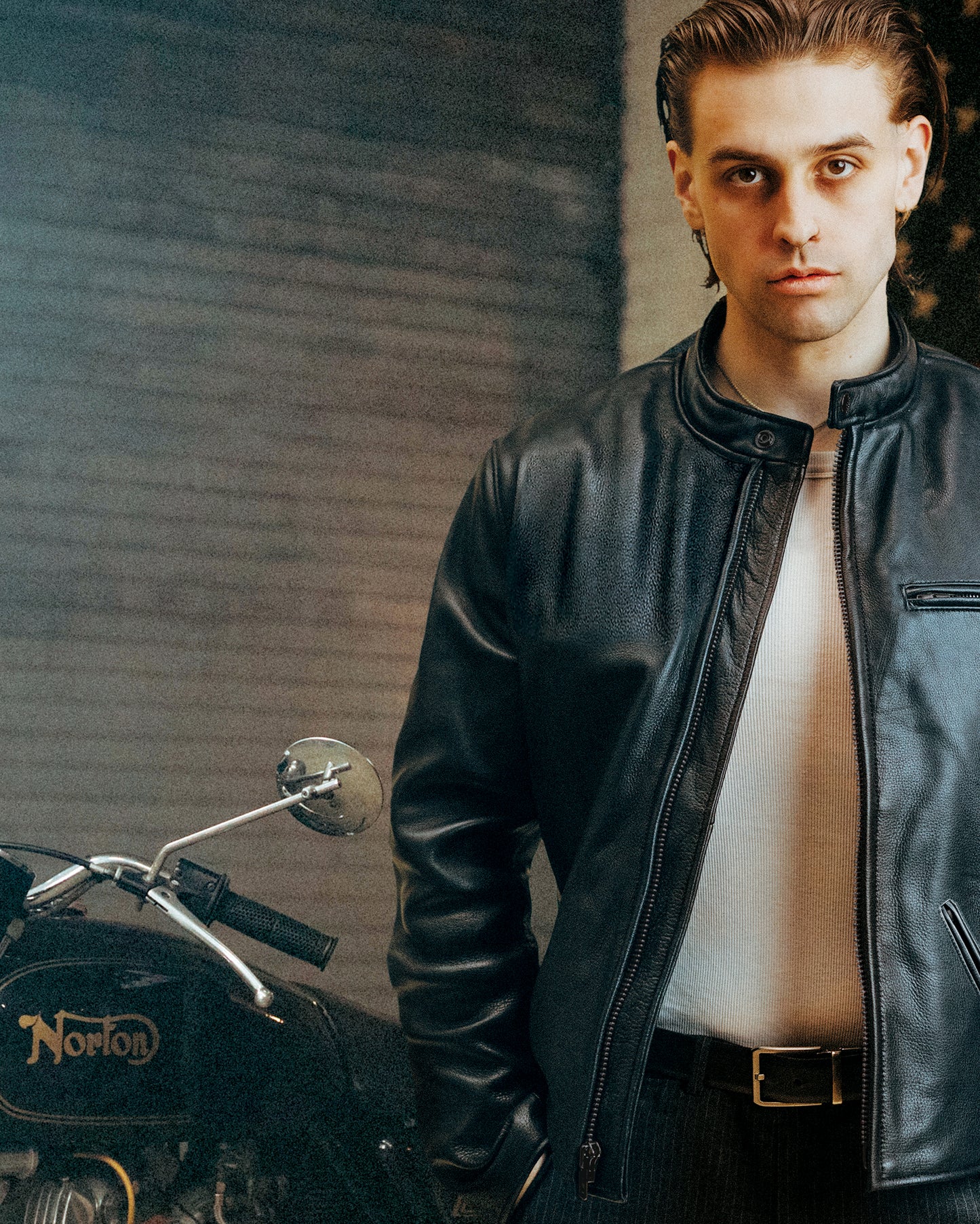 515 Road Warrior 2 Black Leather Jacket