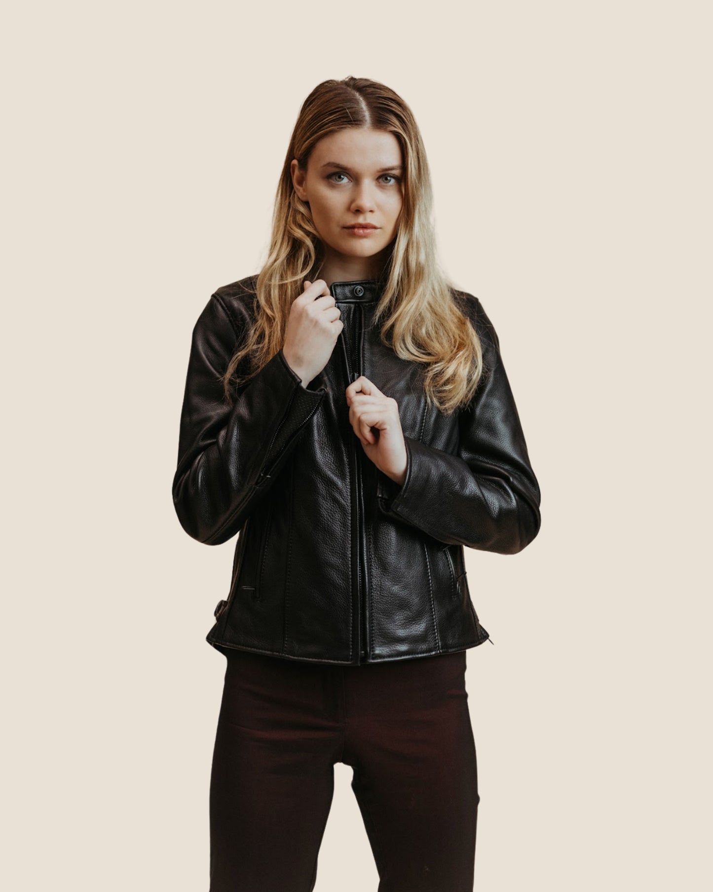 Soft 1.3mm cowhide Brooks women’s jacket